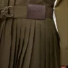 Vestido plisado de mezcla de algodón Vestido plisado de mezcla de algodón
