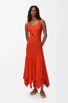 Vestido sin mangas de algodón