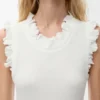Vestido sin mangas de algodón elástico Vestido sin mangas de algodón elástico