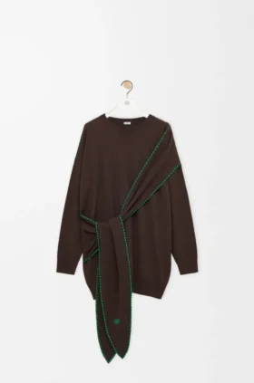 Vestido tipo bufanda de lana