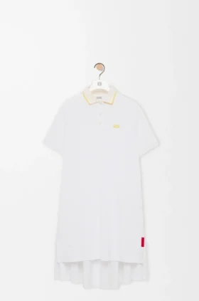 Vestido tipo polo de algodón