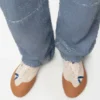 Zapatilla Grip de nylon y gamuza Zapatilla Grip de nylon y gamuza