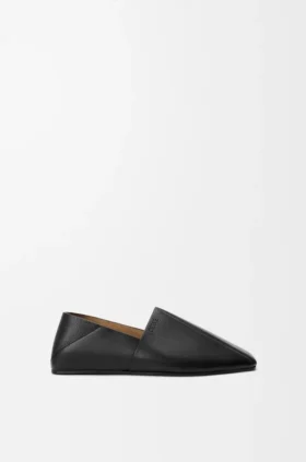 Zapatilla Origami en piel de becerro suave