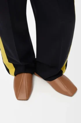 Zapatilla Origami en piel de becerro suave
