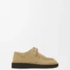 Zapatos Faro con cordones de piel de becerro de gamuza