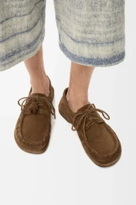 Zapatos náuticos «Campo» de piel de becerro de gamuza